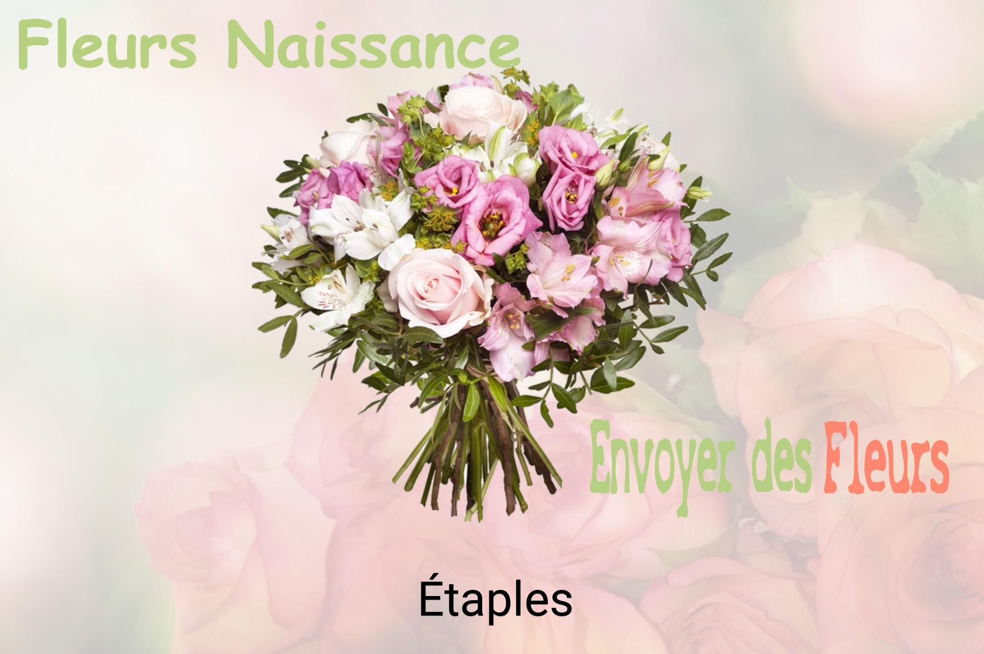 Bouquet de fleurs de naissance livré à Étaples