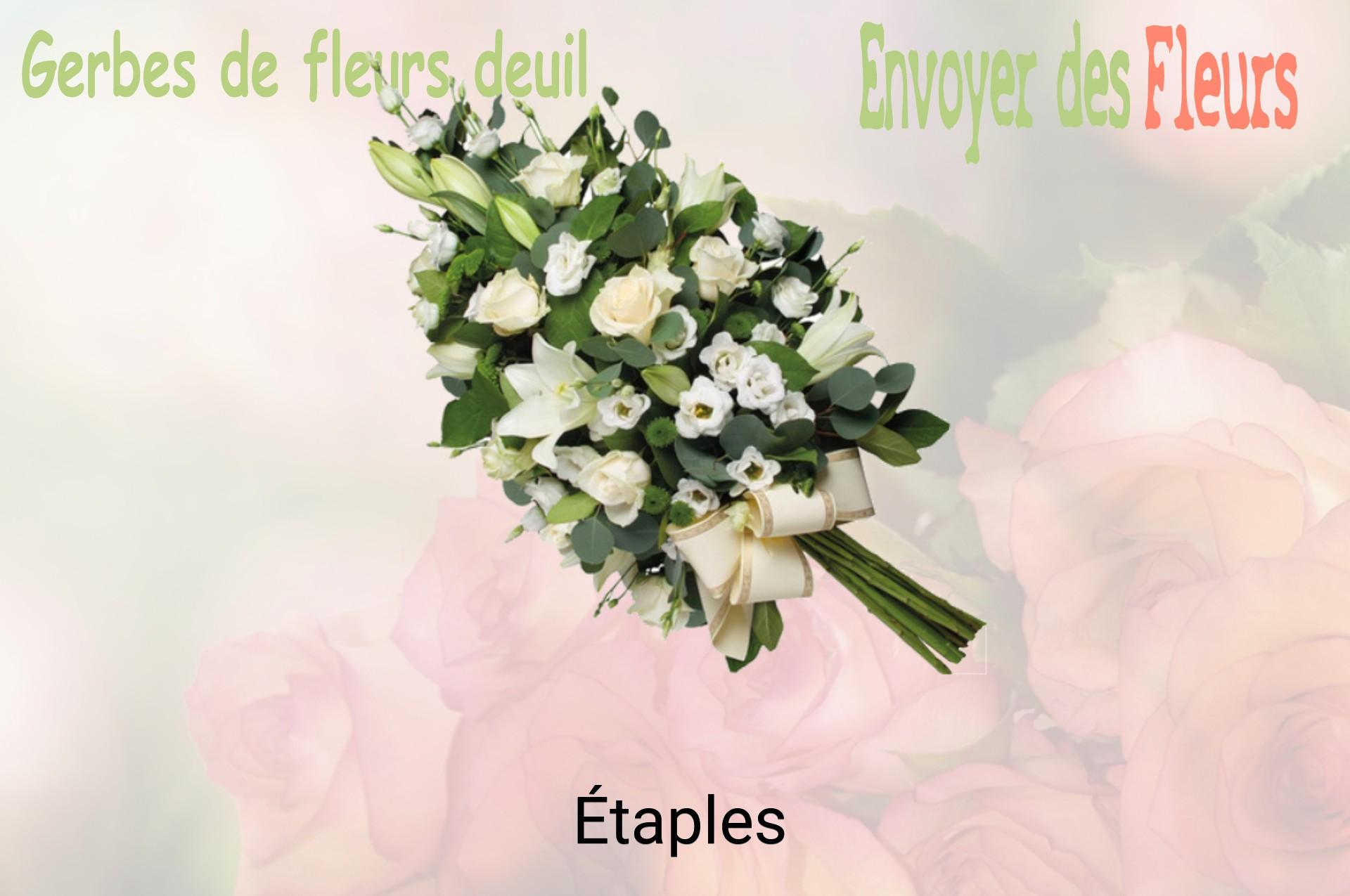Gerbe de fleurs de deuil livrée à Étaples